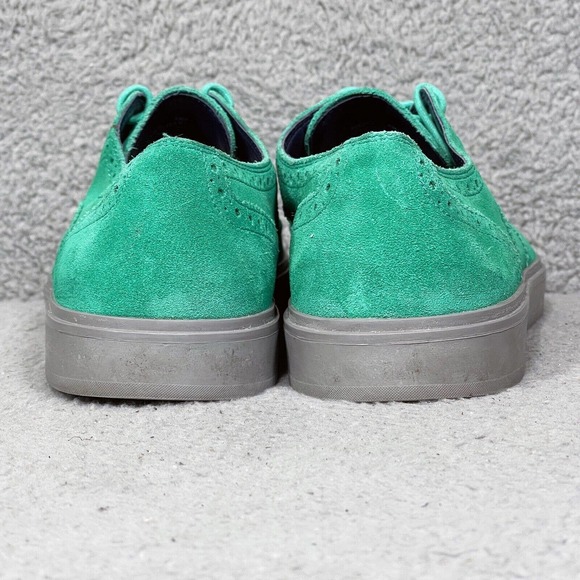 Cole Haan Bergen Mens Size 8.5 Wingtip Oxfords Shoes Green Mint Leaf Suede main image 8